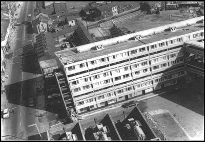 The Whitehall Block of the Divs Flats complex. (Source: Scarman Tribunal Papers, Deputy Keeper of the Records, PRONI)