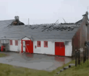 Damage to the Sean Dolan GAA Clubhouse in Derry/Londonderry following a fire in December 2011